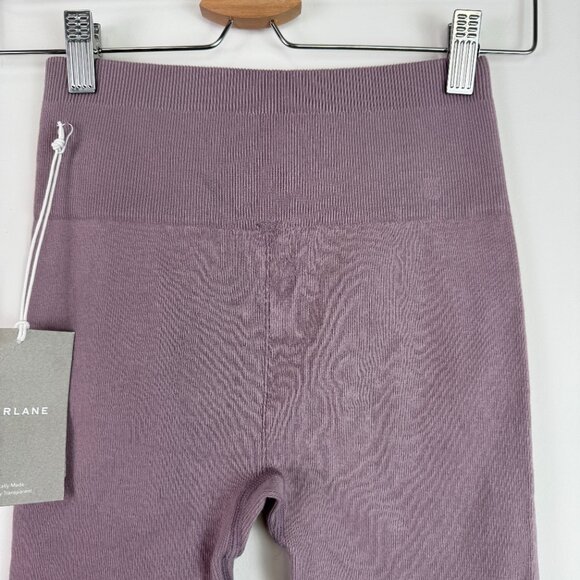 Everlane The Seamless High Rise Ribbed Stretch Legging Dusty Lavender XS/S - Picture 5 of 7